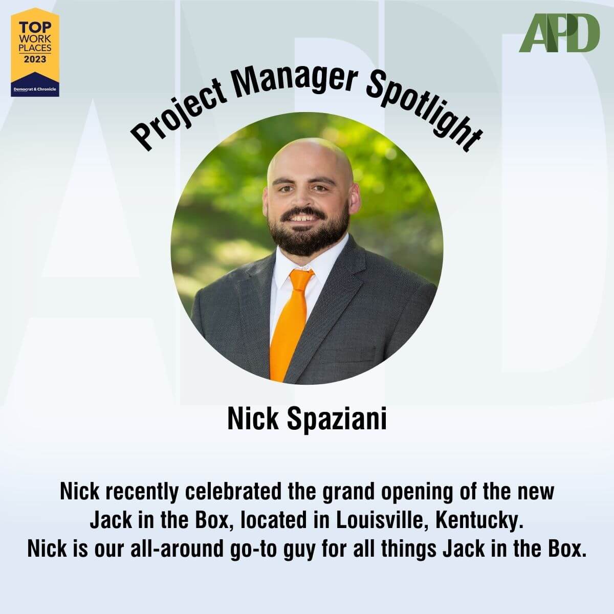 Project Manager Spotlight featuring Nick Spaziani and Jack in the Box