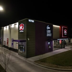 Jack in the Box store at night