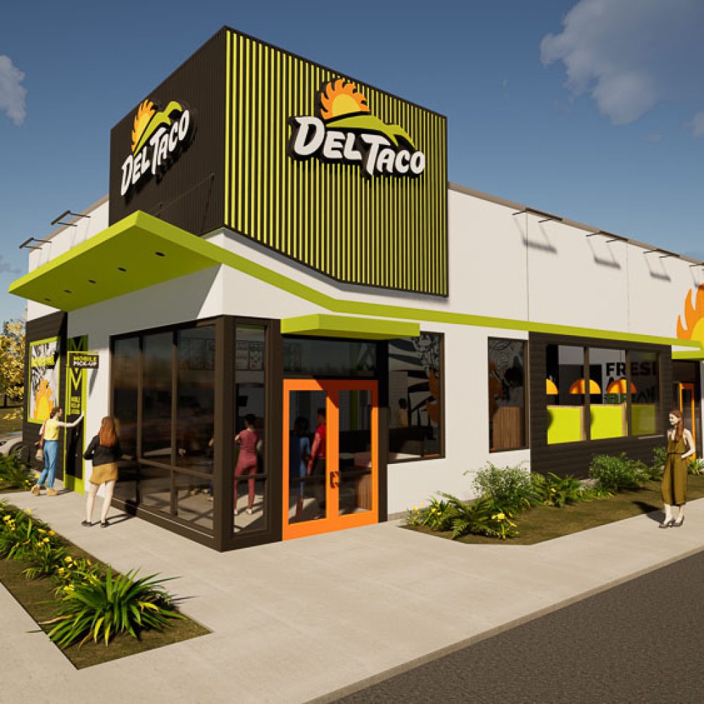 3D Rendering of Del Taco