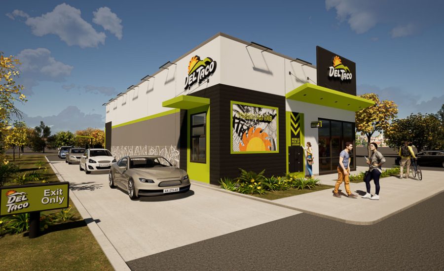3D Rendering of Del Taco