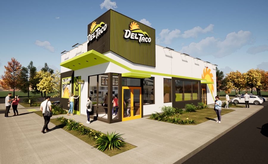 3D Rendering of Del Taco