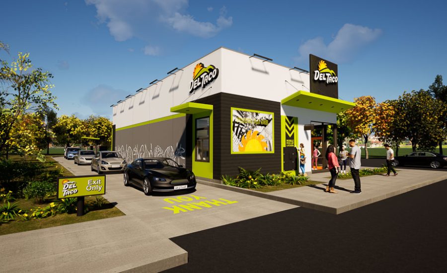 3D Rendering of Del Taco