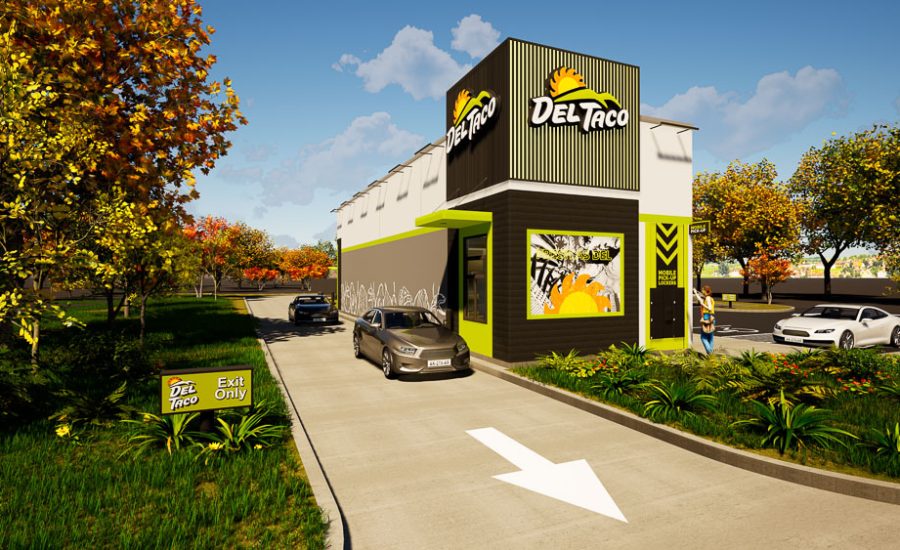 3D Rendering of Del Taco