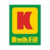 Kwik Fill logo with bold red K on yellow background, representing a trusted brand in fuel and convenience stores.